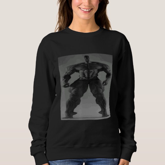 Gigachad Average Sigma Male Grindset Meme 1 Sweatshirt (Vorderseite)