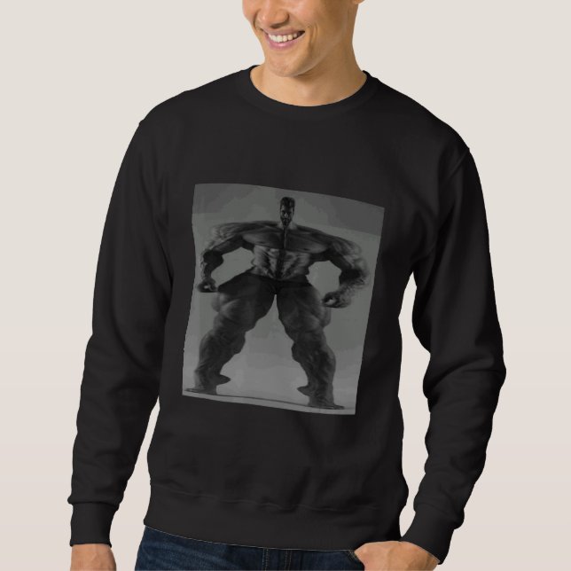 Gigachad Average Sigma Male Grindset Meme 1 Sweatshirt (Vorderseite)