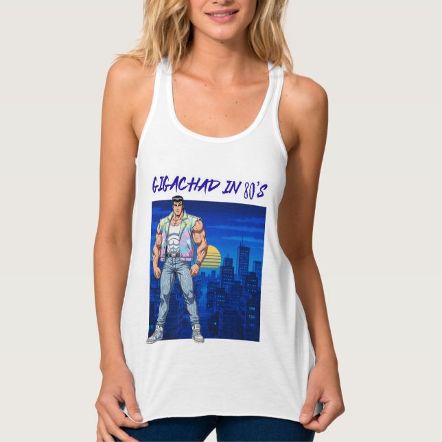 GIGACHAD IN DEN 80ERN TANK TOP (Vorderseite)