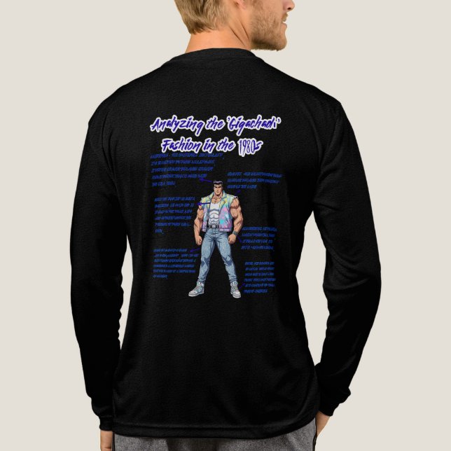 GIGACHAD IN DEN 80ERN Tri-Blend SHIRT (Rückseite)
