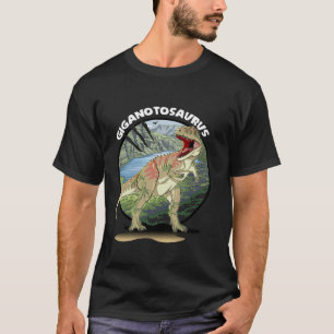 Giganotosaurus Dinosaurier Design mit Hintergrund T-Shirt