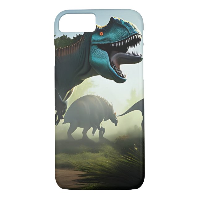 Giganotosaurus Dinosaurier Prowling, iPhone Case (Rückseite)