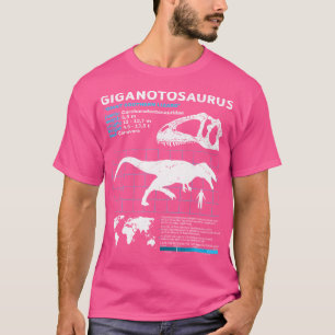 Giganotosaurus Fact Sheet Giganotosaurus Dinosauri T-Shirt