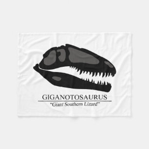 Giganotosaurus Skull Fleecedecke