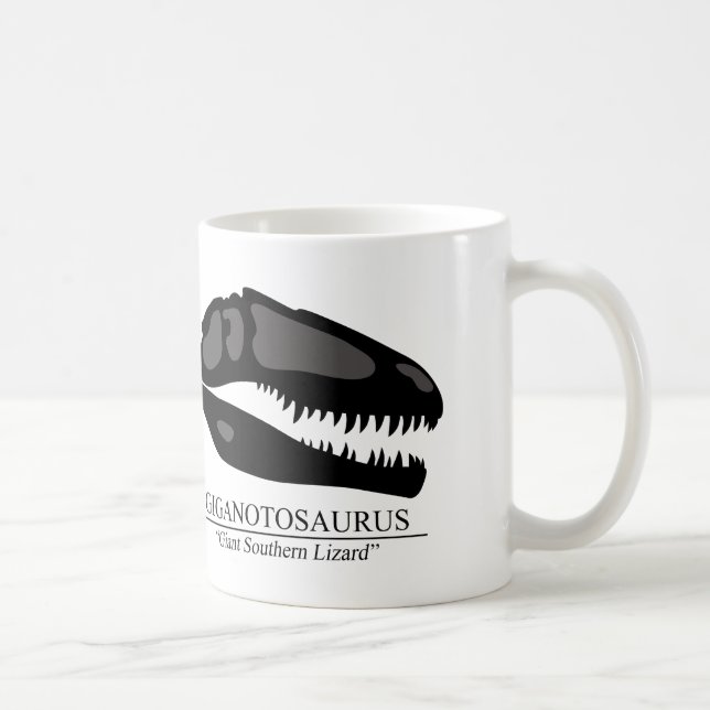 Giganotosaurus Skull Kaffeetasse (Rechts)