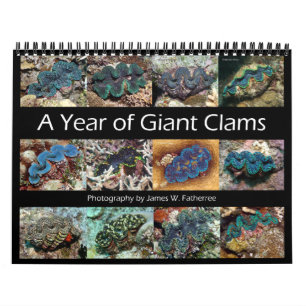 Gigant Clams Wall Calendar 1 von James W. Vaterree Kalender
