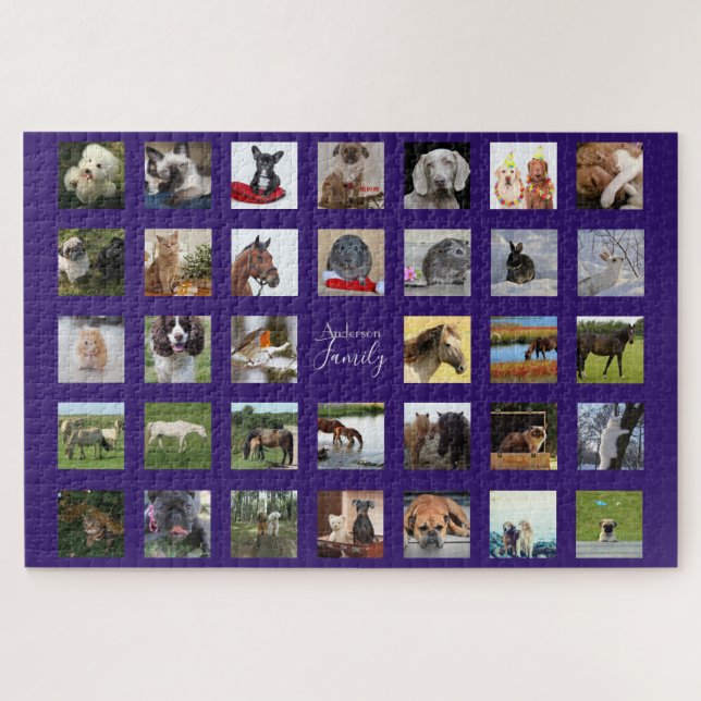 Gigant Custom PET Foto Collage PUZZLE 1014 Stücke (Horizontal)
