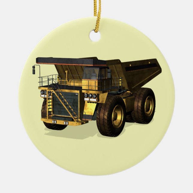 Gigant Dump Truck Keramik Ornament (Vorne)