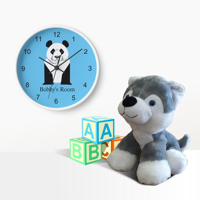 Gigant Panda Kids Wall Decoder Rundschau Uhr (Panda Kids Clock)
