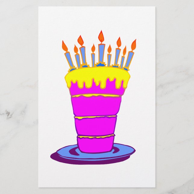 Gigant Pink Birthday Cake Flyer (Vorne)