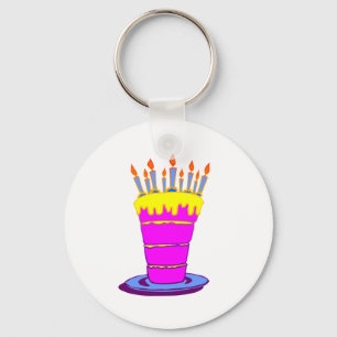 Gigant Pink Birthday Cake Schlüsselanhänger