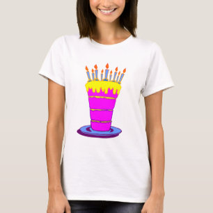 Gigant Pink Birthday Cake T-Shirt
