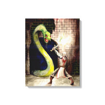 "Gigant Serpent" - Original-Gemälde von Fantasy Ar