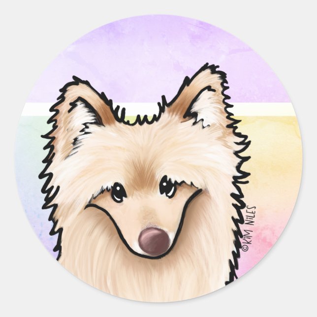 Gigant Spitz Hunde Stickers (Vorderseite)