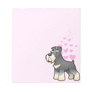 Gigant/Standard/Miniaturschnauzer-Liebe Notizblock