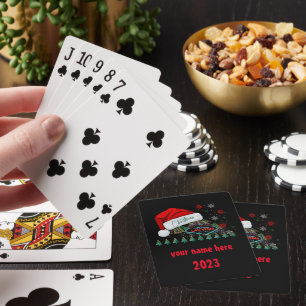 Gigant Weihnachtsmannmütze Las Vegas Weihnachtskar Spielkarten