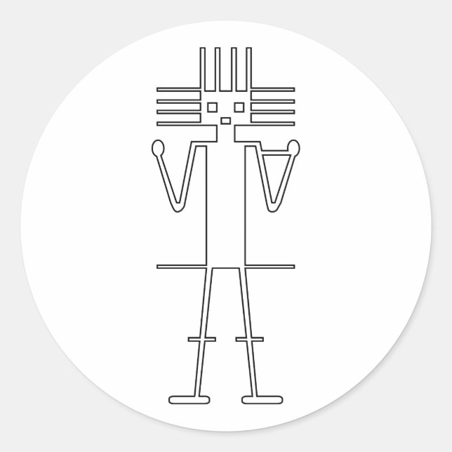 Gigante de Atacama Runder Aufkleber (Vorderseite)