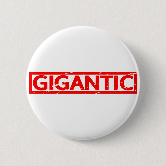 gigantische Briefmarke Button (Vorderseite)