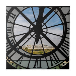 Gigantische Glasuhr im Musée d'Orsay - Paris Fliese