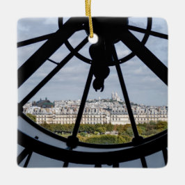 Gigantische Glasuhr im Musée d'Orsay - Paris Keramikornament