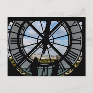 Gigantische Glasuhr im Musée d'Orsay - Paris Postkarte