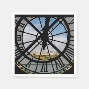 Gigantische Glasuhr im Musée d'Orsay - Paris Serviette