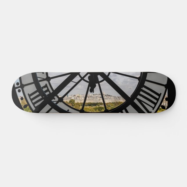 Gigantische Glasuhr im Musée d'Orsay - Paris Skateboard (Horizontal)