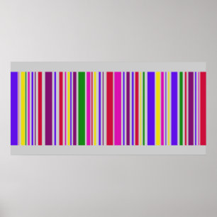 Gigantische multi Farbebarcode-Kunst Poster