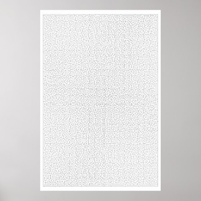 Gigantisches Maze Poster (Vorne)