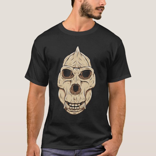 Gigantopithecus Schädel T-Shirt (Vorderseite)