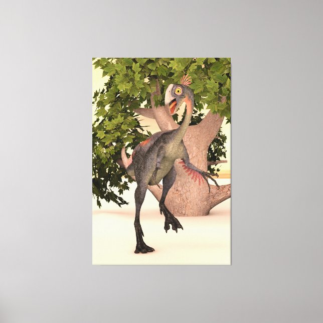 Gigantoraptor Forest Guardian Leinwanddruck (Vorderseite)