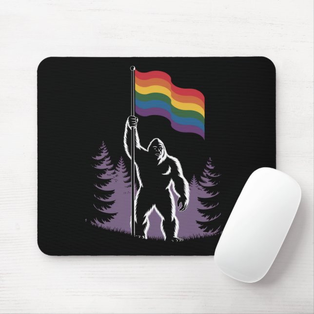 Gigfoot Rock auf LGBTQ Progressive neue Flagge Mousepad (Mit Mouse)