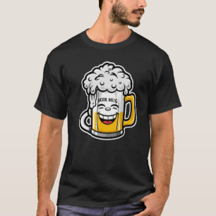 Giggle Brew – Kawaii-Bierkrug-Maskottchen T-Shirt