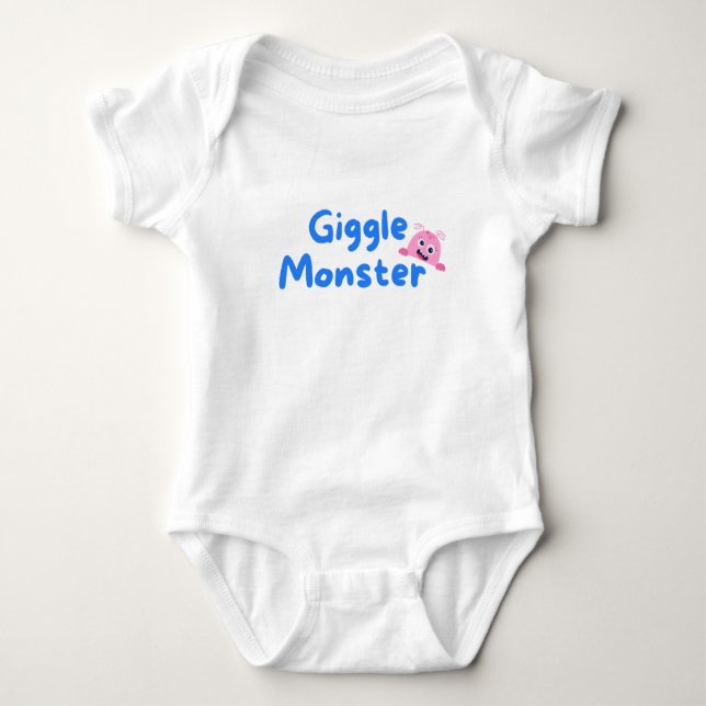Giggle Monster Baby Strampler (Vorderseite)