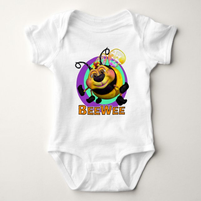 GiggleBellies BeeWee die Hummel-Biene Baby Strampler (Vorderseite)