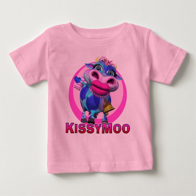 GiggleBellies Kissy Moo the Cow Baby T-shirt (Vorderseite)
