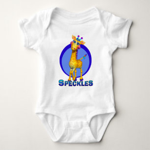 GiggleBellies sprenkelt die Giraffe Baby Strampler