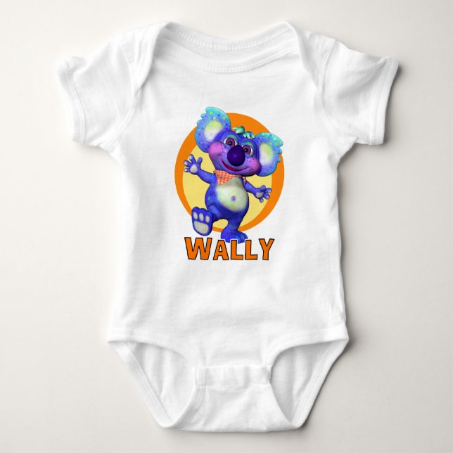 GiggleBellies Wally der Koala Baby Strampler (Vorderseite)