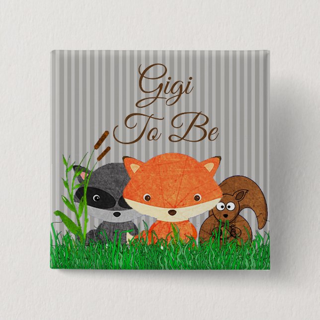 Gigi als Woodland Creature Button (Vorderseite)