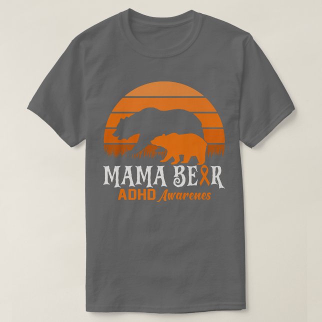 Gigi Bear ADHD Mama National ADHD Awareness Day Or T-Shirt (Design vorne)