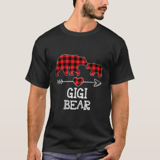 Gigi Bear Christmas Pajama Roter Kariert Buffalo F T-Shirt