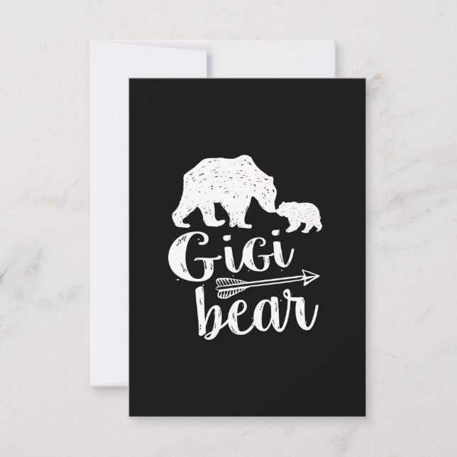 Gigi Bear Great Oma Gift Karte (Vorderseite)