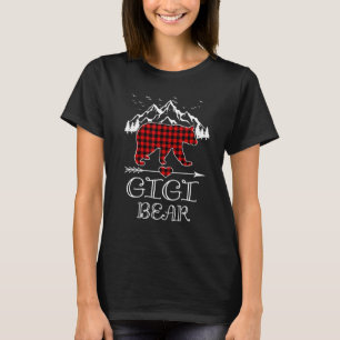 Gigi Bear Red Buffalo Kariert Oma Bear Pajama T-Shirt