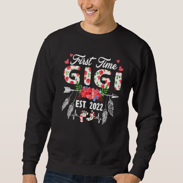 Gigi Birthday Mütter Day Niedliche Blume Sweatshirt (Vorderseite)