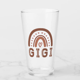 Gigi Boho Rainbow Niedlich Grandma Gift Glas