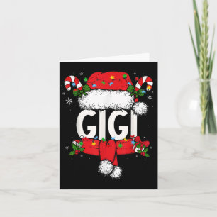 Gigi Christmas Pajama Santa Claus Familie Matching Karte
