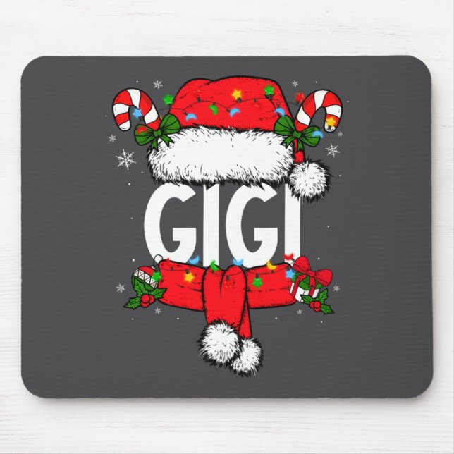 Gigi Christmas Pajama Santa Claus Family Matching  Mousepad (Vorne)