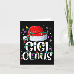 Gigi Claus Christmas Lights Oma Pajama Familie Karte