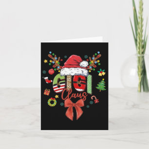 Gigi Claus Coquette Weihnachtsmatte Familie Weihna Karte
