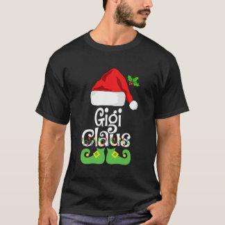 Gigi Claus Family Matching Grandma Claus Pajama T-Shirt